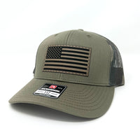 Loden/Green Camo American Flag Hat