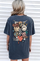 Wild Disco Cowboy Charcoal Graphic Tee