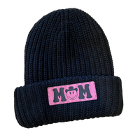 M🤠M Leather Patch Beanie