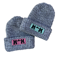 M🤠M Leather Patch Beanie