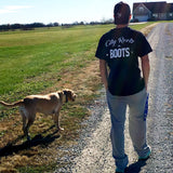 City Roots in Boots Black Logo Tee