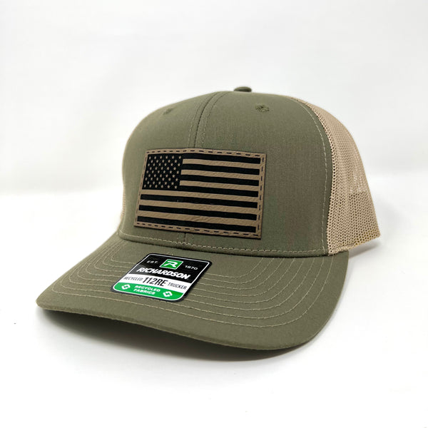 Loden/Khaki American Flag Hat