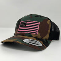 Pink American Flag Hat