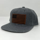 Gray American Flag Hat