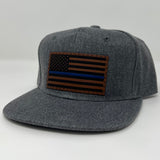 Gray American Flag Hat