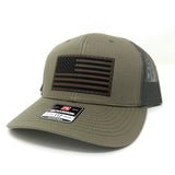 Loden/Green Camo American Flag Hat