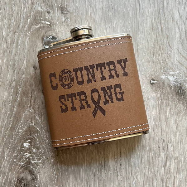 5th Anniversary Country Strong Flask