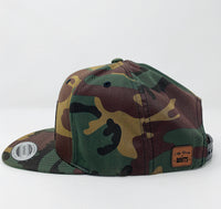 Camo American Flag Flat Bill Hat