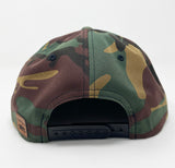 Camo American Flag Flat Bill Hat