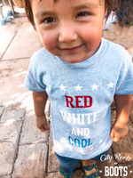 Red White and Cool Toddler/Youth Tee