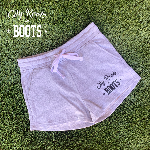 City Roots in Boots Women's Gray Lounge Shorts