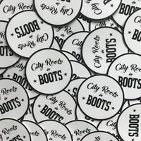 City Roots in Boots Classic Logo Sticker