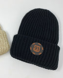 Route 91 Poker Chip Leather Patch Beanie