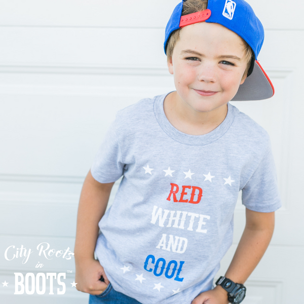 Red White and Cool Toddler/Youth Tee