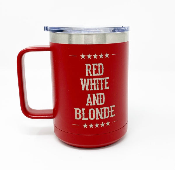Blonde, Brunette, & Red Head Insulated Coffee Mug