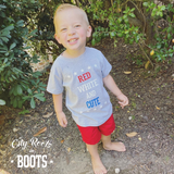 Red White and Cute Toddler/Youth Tee