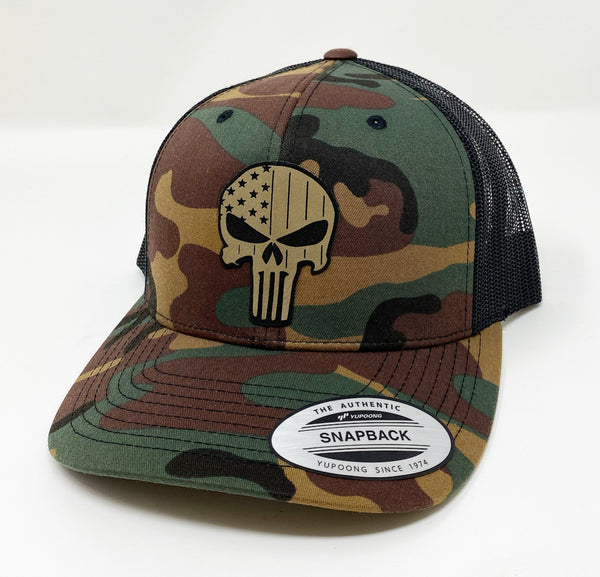 Camo Punisher Flag Hat